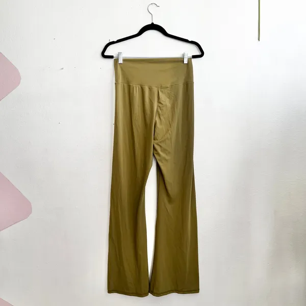 Sunzel Green Crossover Flare Leggings Yoga Activewear‎ Athleisure Pilates XL - Image 2