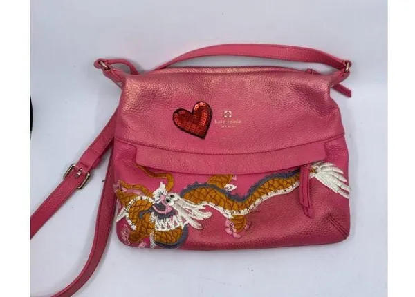 Kate Spade Pink Leather Crossbody With Customized - Image 2