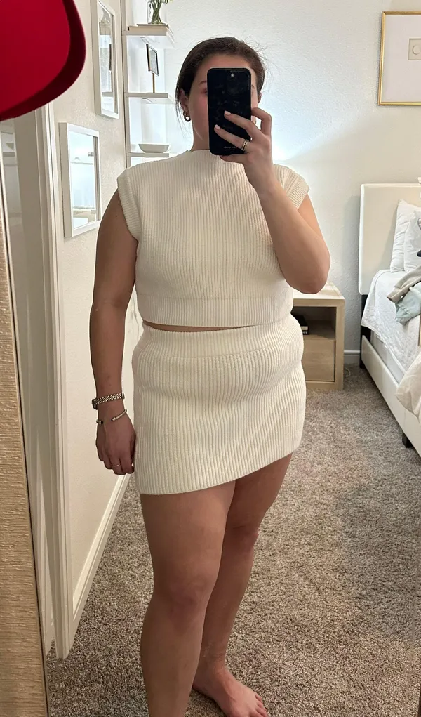 White Knit Set Size L - Image 7