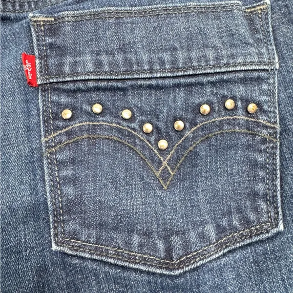 Levi’s 515 Bootcut Studded Pocket Jeans Medium Wash Denim Size 12 Medium - Image 8