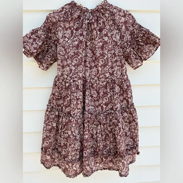 Olivaceous Tiered Puff Sleeve Sundress - Image 3
