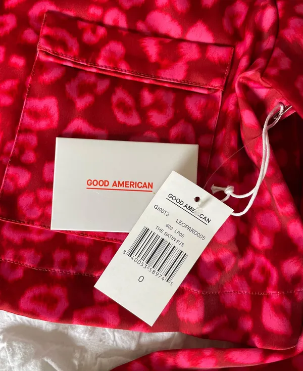 Good American Red Satin Pjs In Leopard - Image 11