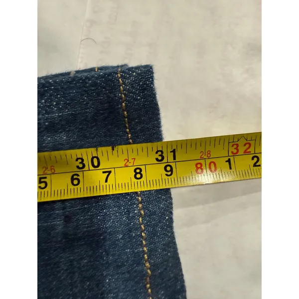 Vintage Citizens of Humanity Faye Wide Leg Jeans Chain Link‎ Embroidery Size 31 - Image 9