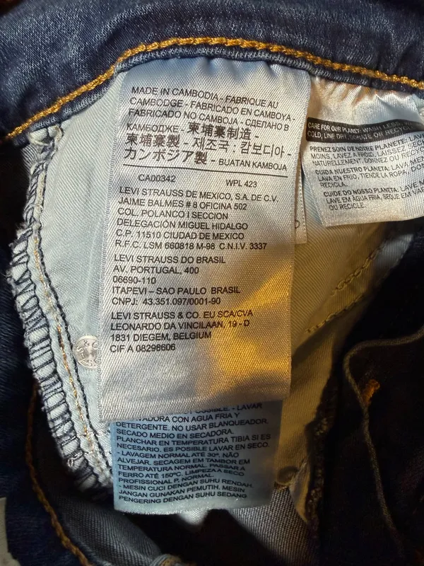 Levi’s 311 Shaping Skinny Jeans Size 24 Medium Wash Stretch Denim - Image 6