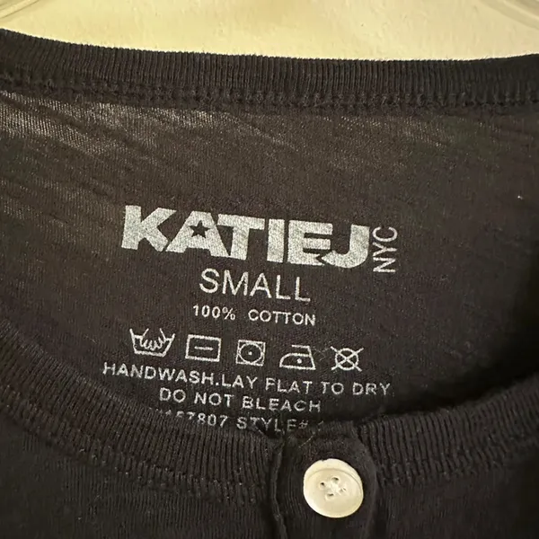 KatieJ nyc black sleeve shirt - Image 4