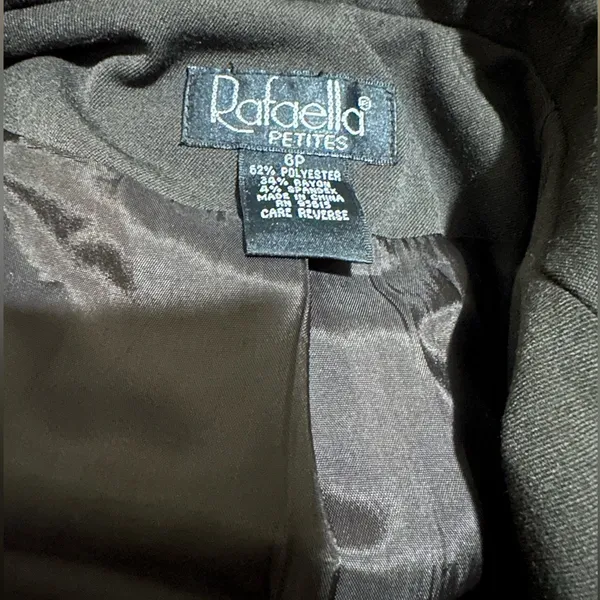 Rafaella Women's‎ Blazer Jacket Long Sleeve Brown Size 6p - Image 4