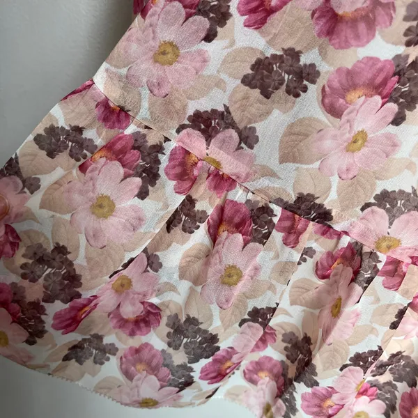 Aritzia‎ Wilfred Tempest Floral Mini Dress Long Sleeve Romantic Boho S - Image 5
