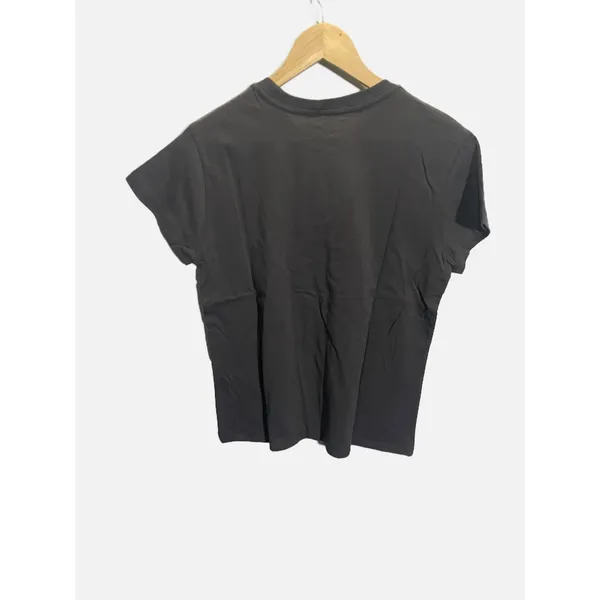 Doe Wyoming Graphic Tee Shirt Charcoal Gray Mountain Bison Eagle Women Small NEW - Image 5