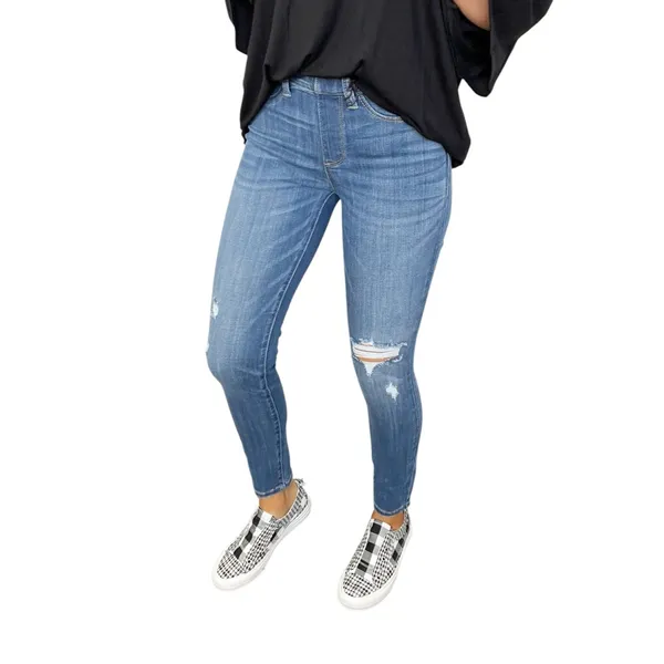 Judy Blue style 88255 pull on denim Jeggings. Size 9/29 - Image 4