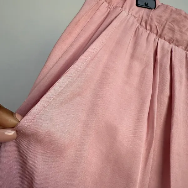 Stateside Wide Leg Lounge‎ Pants Elastic Waist Pockets Pink Size M - Image 4