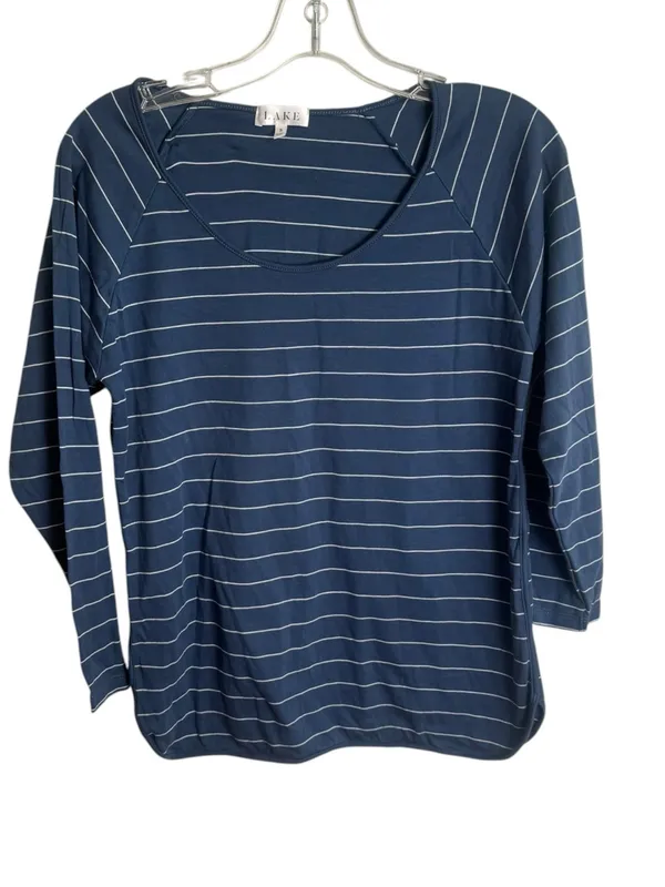 Lake Pima Long-Long Set in Navy Boating Stripe Small NWOT - Image 2