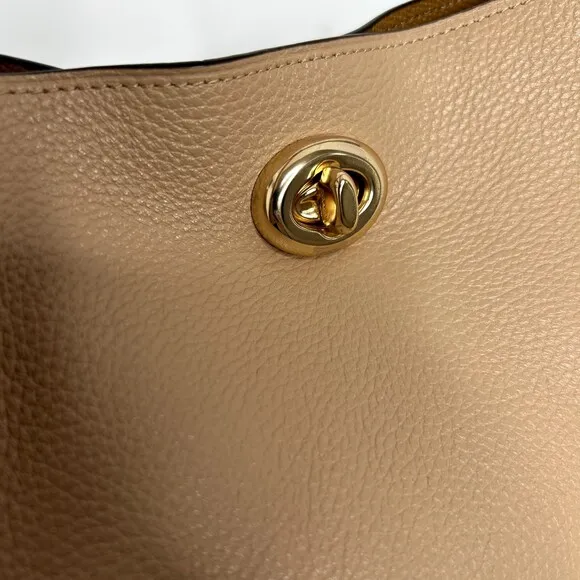 COACH Charlie Bucket‎ Bag Sand Taupe Beige Everyday Classic Gold Hardware ($350) - Image 14