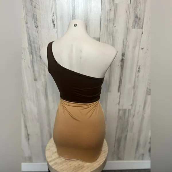 Brown mini dress size small Brown - Image 4