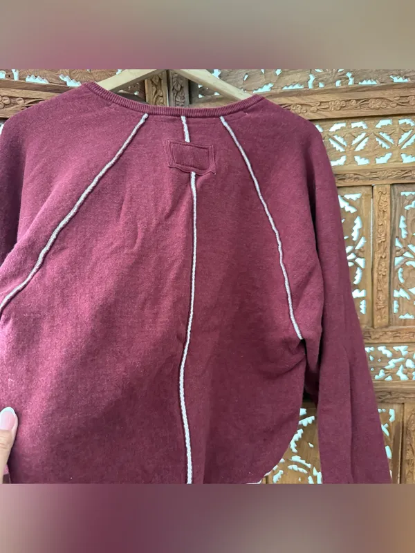 Free People We The Free Valentine Combo Red Midnight Pullover - Image 6