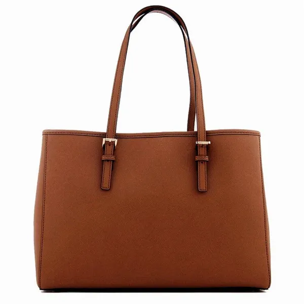 Michael Kors Jet Set Saffiano Leather Tote Bag Luggage Large Big Shoulder Purse - Image 2