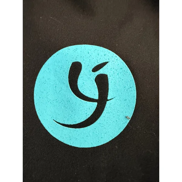 Lululemon Women Black High Rise Graphic Logo Leggings Size 4 Teal Accent - Image 5