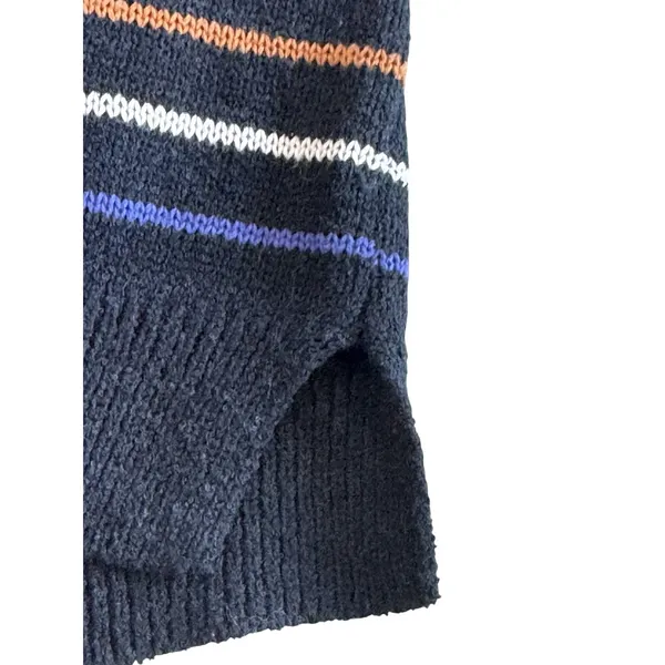 Allison Joy Evereve Multi Striped V-Neck Sweater Womens Colorful Knit Pullover - Image 9