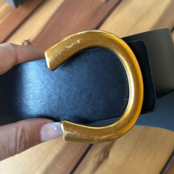 Black Belt with Gold buckle - Image 2