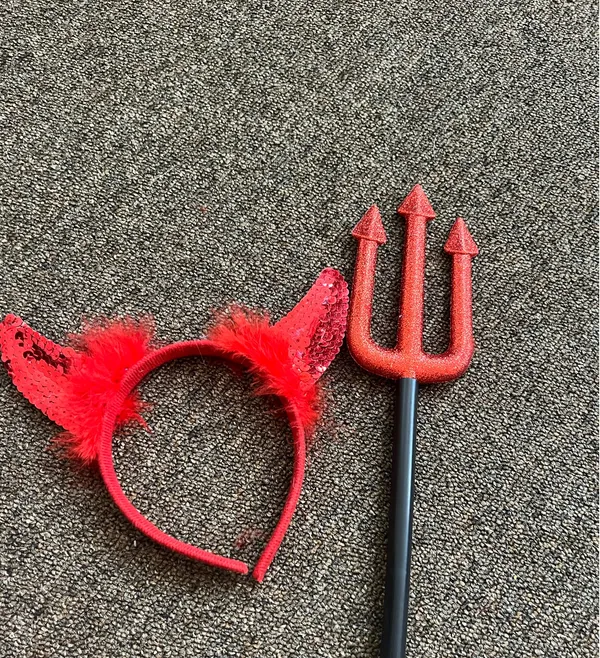 Devil Halloween Costume with dress Red - Image 6