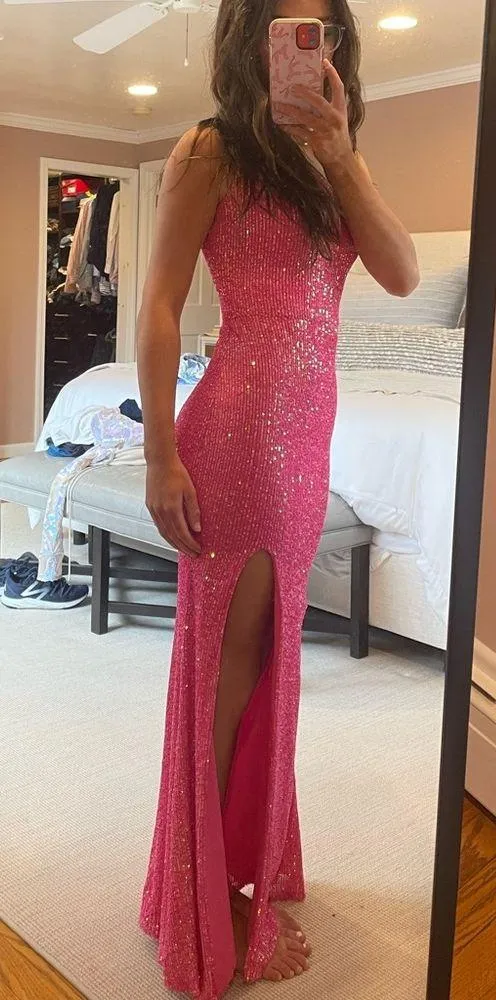 Nordstrom HOT PINK PROM/INVOLVED IN A WEDDING DRESS!💖💕💗💖💞💓🌸💘🌷🎀💄🦩 - Image 3