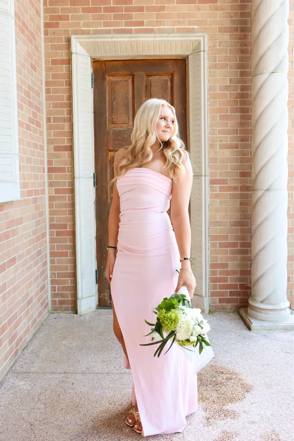 Pink Prom Lucy in the Sky Light pink dress - Image 3