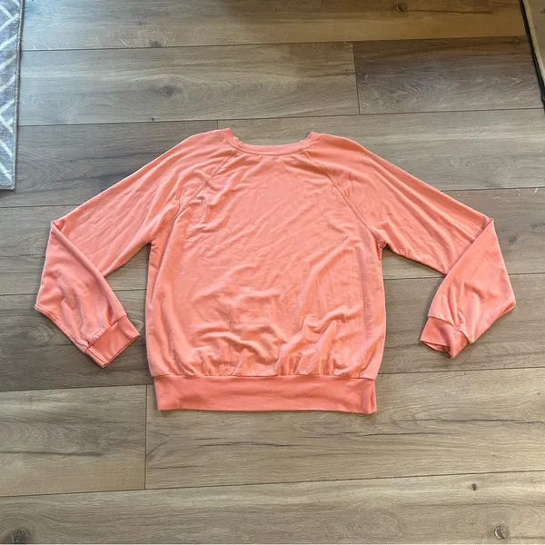 Beyond Yoga Good Company Soft Crew in Bright Peach - Image 3