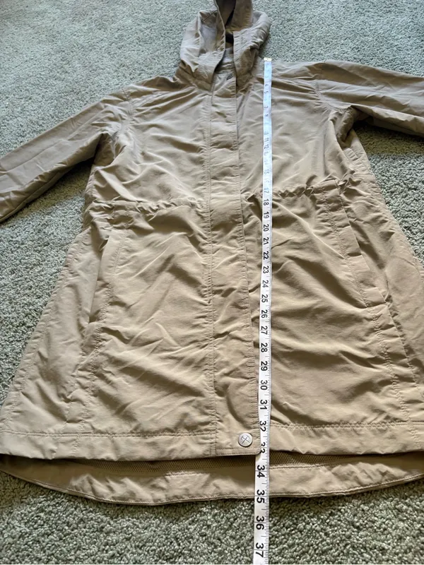 REI Co-op Zealand Field Jacket Womens L Hooded Beige Lightweight Outdoor - Image 3