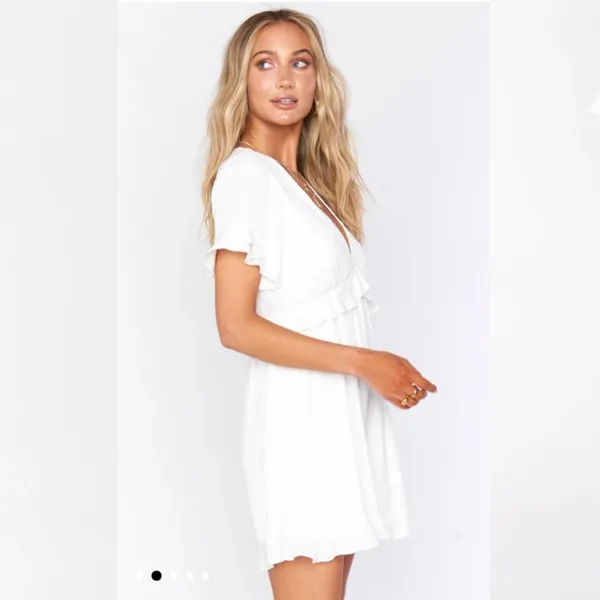 NWOT Show me Your Mumu Virginia white mini dress XS - Image 6