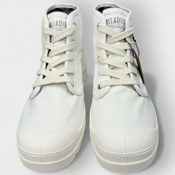 Palladium Pampa Hi Women’s Canvas Boots White Size 8.5M 92352-116-M - Image 4