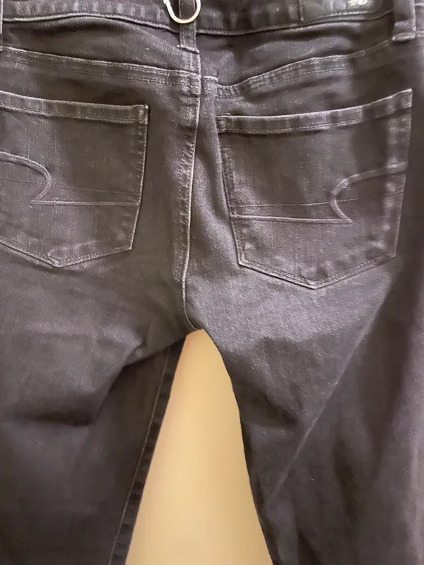 American Eagle Outfitters 360 Super Stretch AEO Denim Skinny Black Jeans - Image 3
