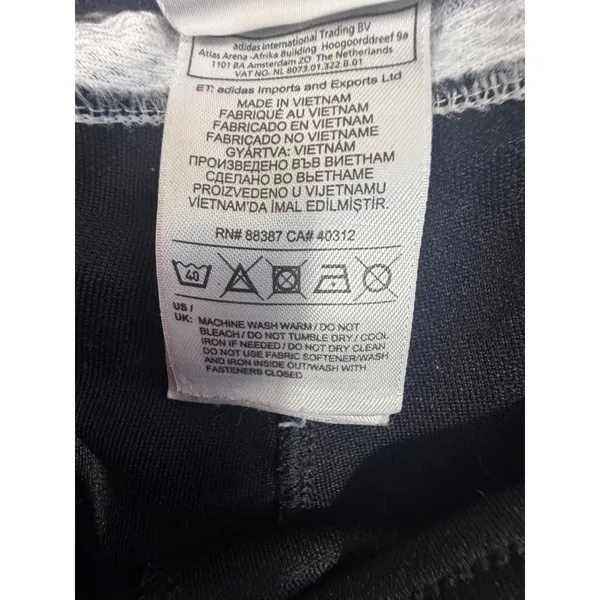 Adidas Climacool Track Pants Womens Medium Black 3 Stripe Zip Ankle Athletic - Image 11