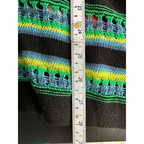 Lauren Ralph Lauren Women's Multicolor Striped Open Front Knit Cardigan Sweater‎ - Image 9