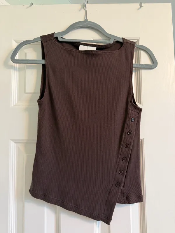 Reformation Hudson Knit Tank in Mole - Image 2