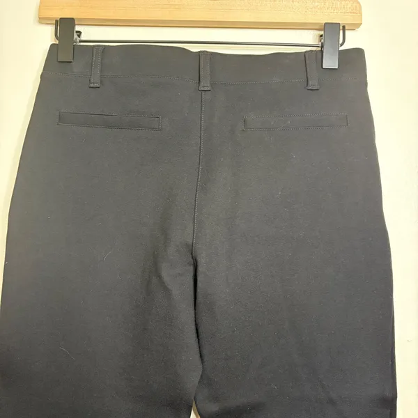 Quince Ultra Stretch Ponte Straight Leg Pants‎ Black Size S - Image 7