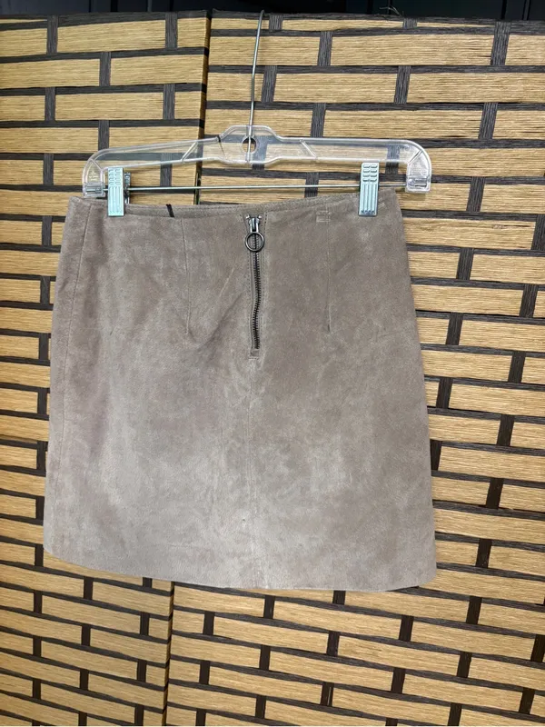 Blank nyc Tan Leather Mini Skirt Size 24 - Image 2