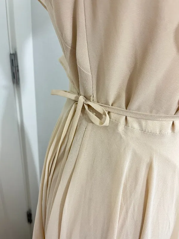 New Jenny Yoo Size 6 Sand Dune Faye Luxe Chiffon Wrap Bridesmaid Dress - Image 11