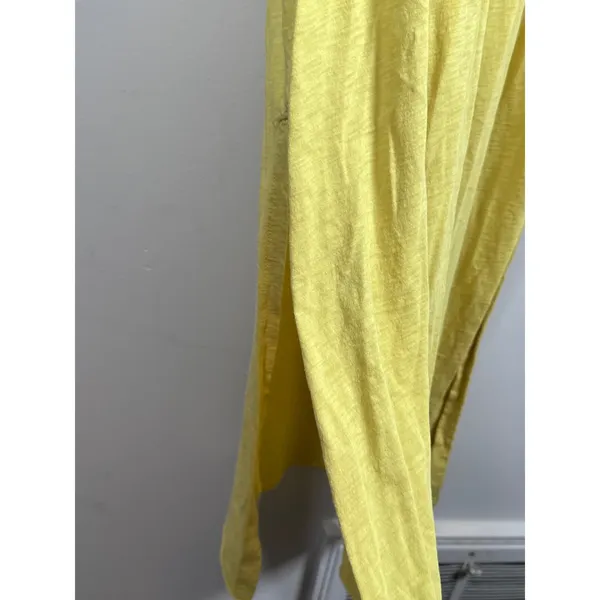 ATM Anthony Thomas Melillo Maxi Dress Womens Small Yellow Pima Cotton Slub comfy - Image 5