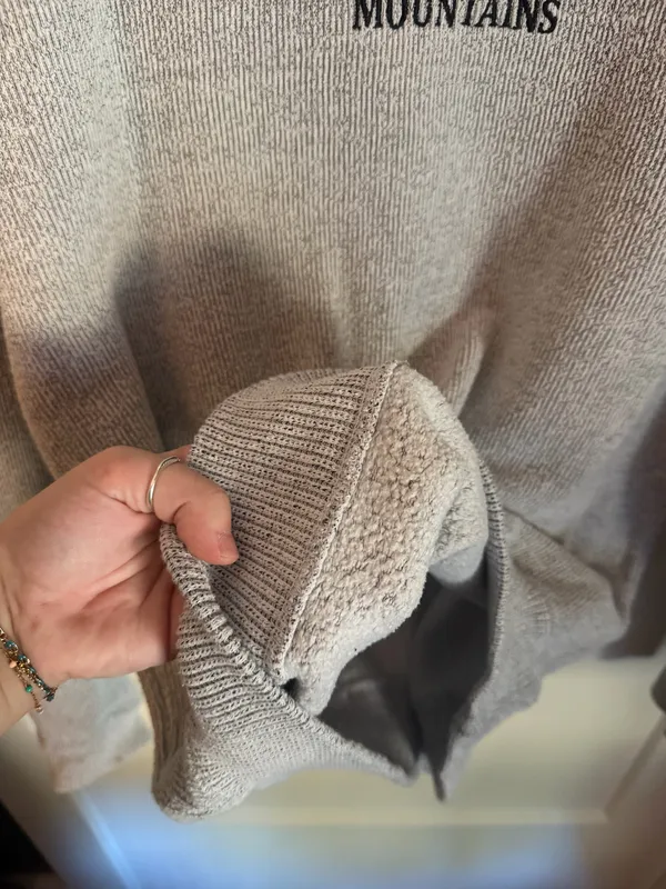 Embroidered Sweatshirt Gray Size L - Image 3