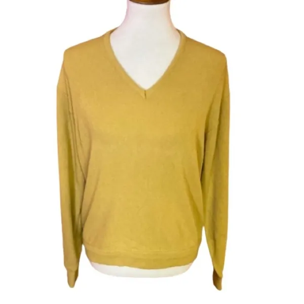 Vintage 60s gold grandpa sweater - Image 2