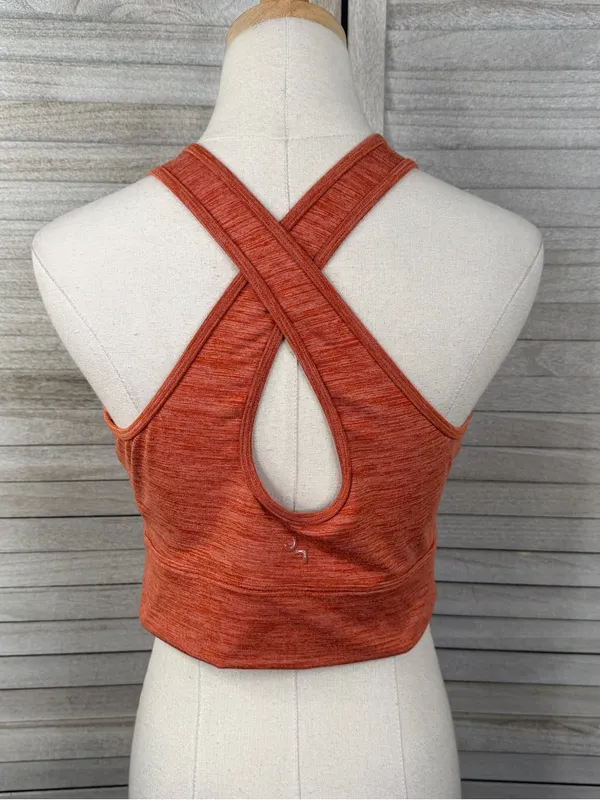 JOYLAB Burnt Orange Criss Cross Back Sports Bra Women's-Large - Image 2