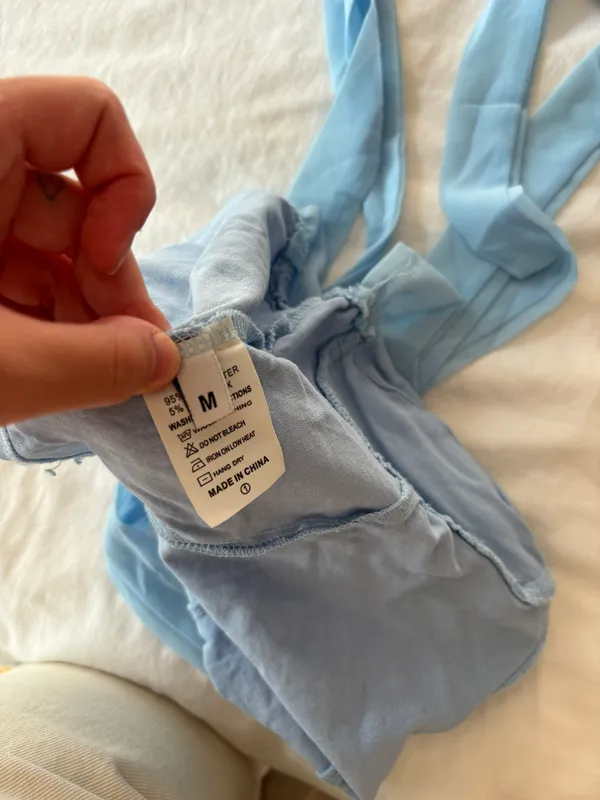 Blue Tie Top Size M - Image 4