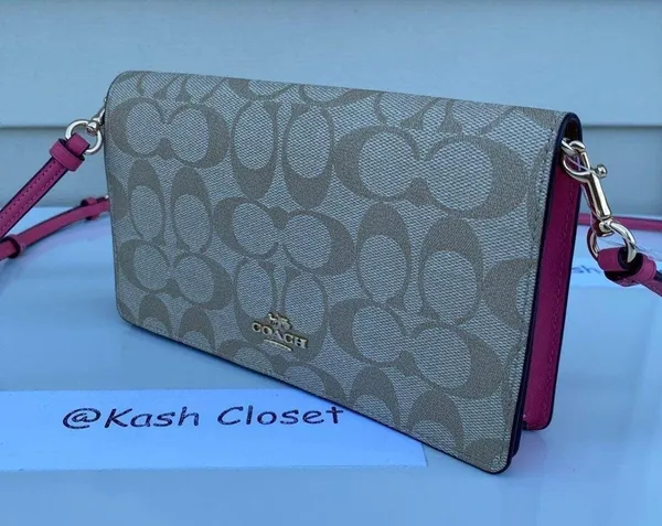 Coach Signature Anna Foldover Clutch Bag - Image 3