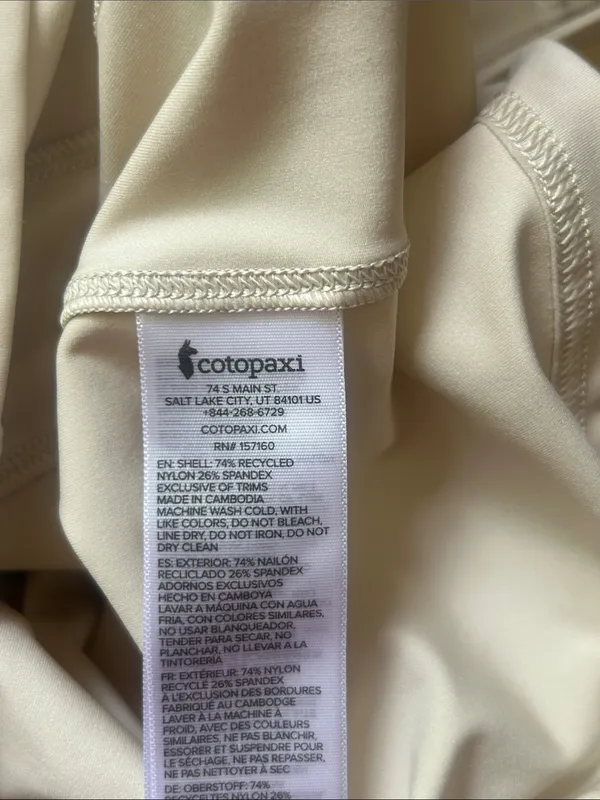 Cotopaxi Athletic Athleisure Nude Shade Tank Top Size Small - Image 9