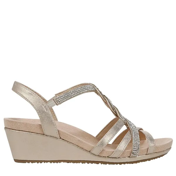 Lifestride Womens Miami Wedge Sandal J3855S1 Platino Gold 9W - Image 13