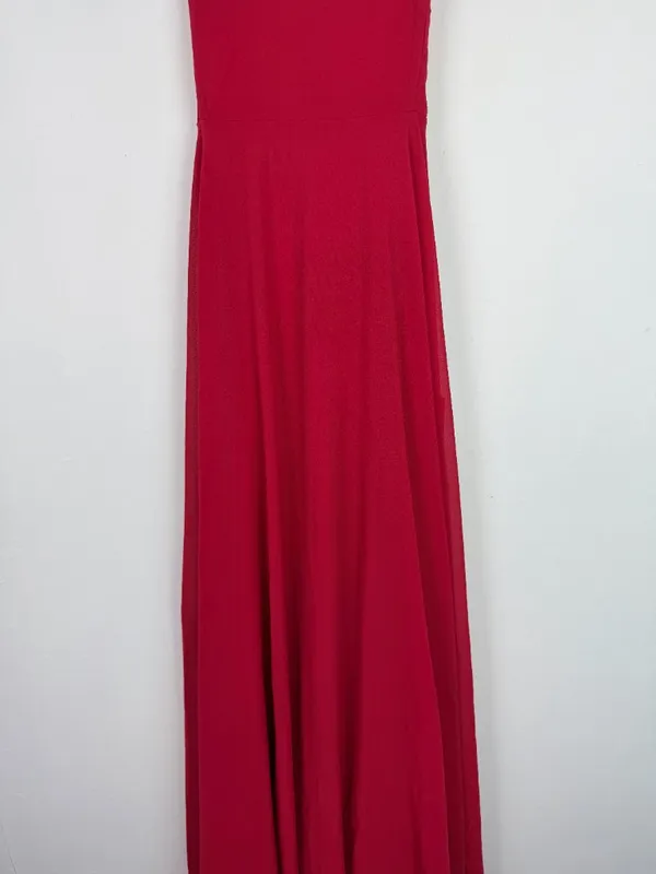 NWT Lulus Strappy To Be Here Red Lace-Up Maxi Dress Size Medium M NEW - Image 4
