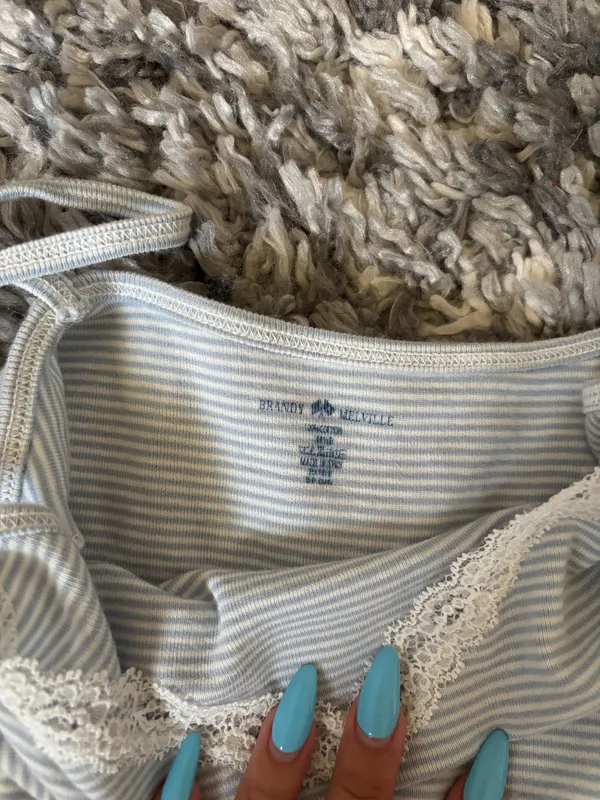 Brandy Melville Top Tank Blue Light - Image 2