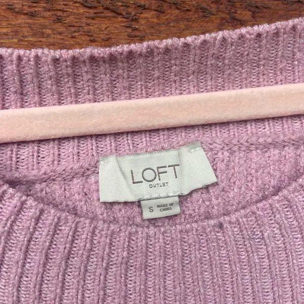 The Loft Outlet off the shoulder pink sweater size small - Image 3