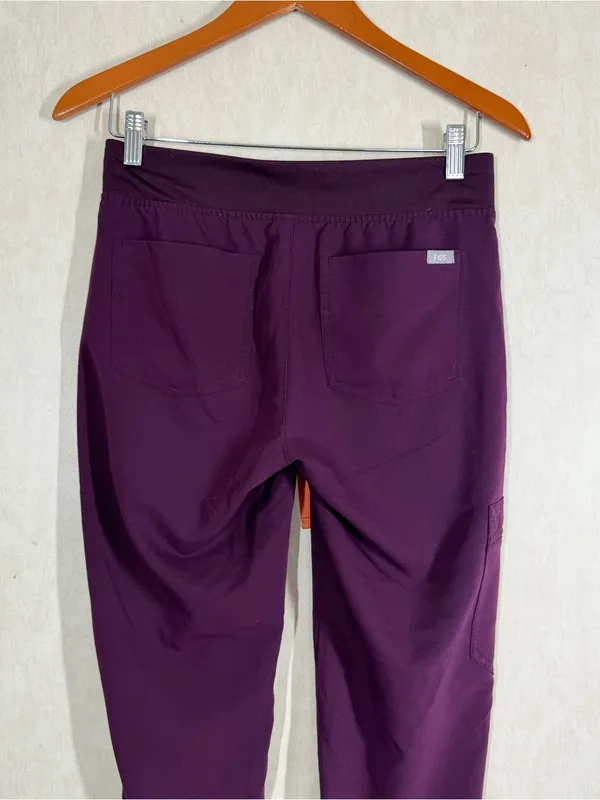 Figs Women’s Zamora High-Rise Jogger Scrub Pants Pull On in Purple XSP - Image 7