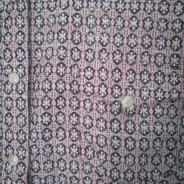 Panhandle S Western Pearl Snap Cowgirl Fitted Cotton Shirt in Pink Pattern - Image 3