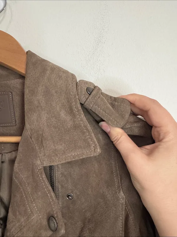 Blank NYC Brown Genuine Suede Moto Biker Jacket size M - Image 6